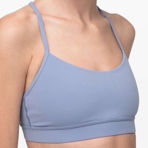 BLUE LULULEMON FLOW Y BRA